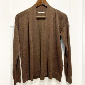 89th & Madison Brown Open Front Cardigan Sweater - Size Small